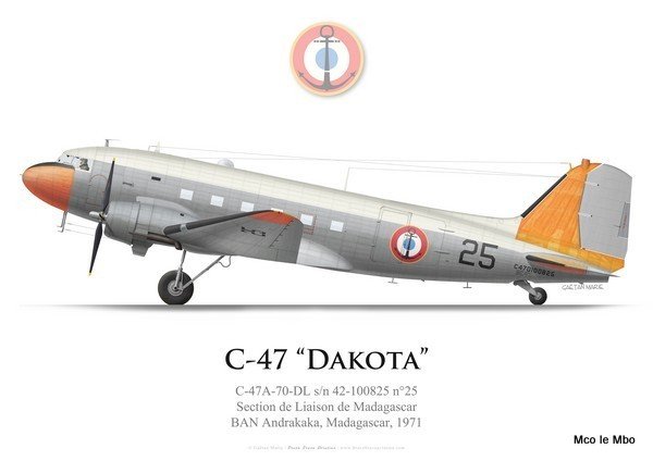 Cours de Volant sur C47 en 1975
